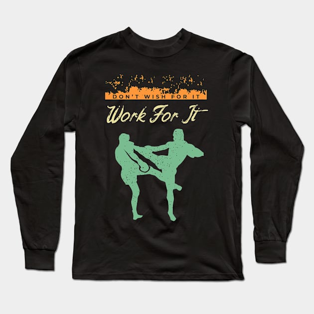 Fighter Design for a Martial Arts Lover Long Sleeve T-Shirt by AlleyField